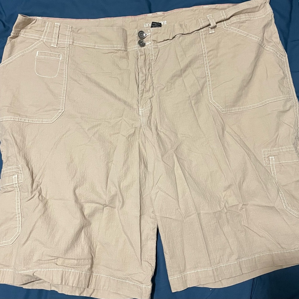 Lane Bryant khaki cargo shorts